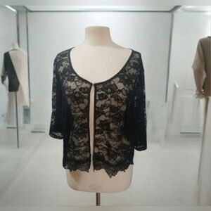 Black Lace Cardigan
